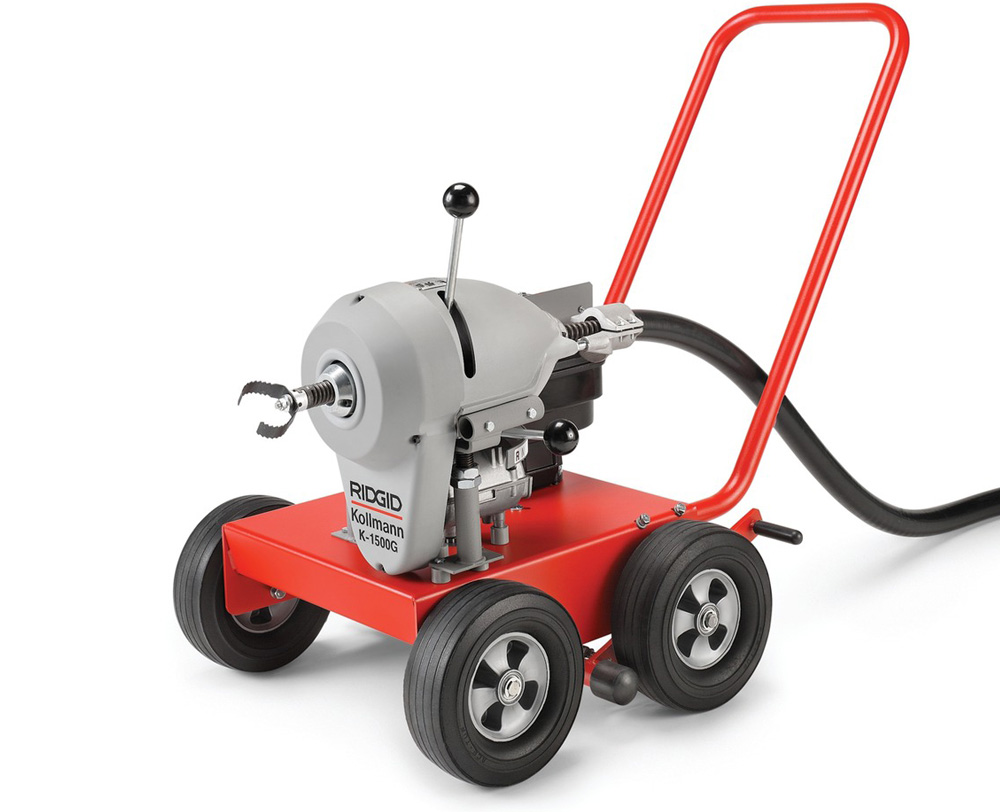 Limpiadora de desagües seccional K-1500G con motor de gasolina