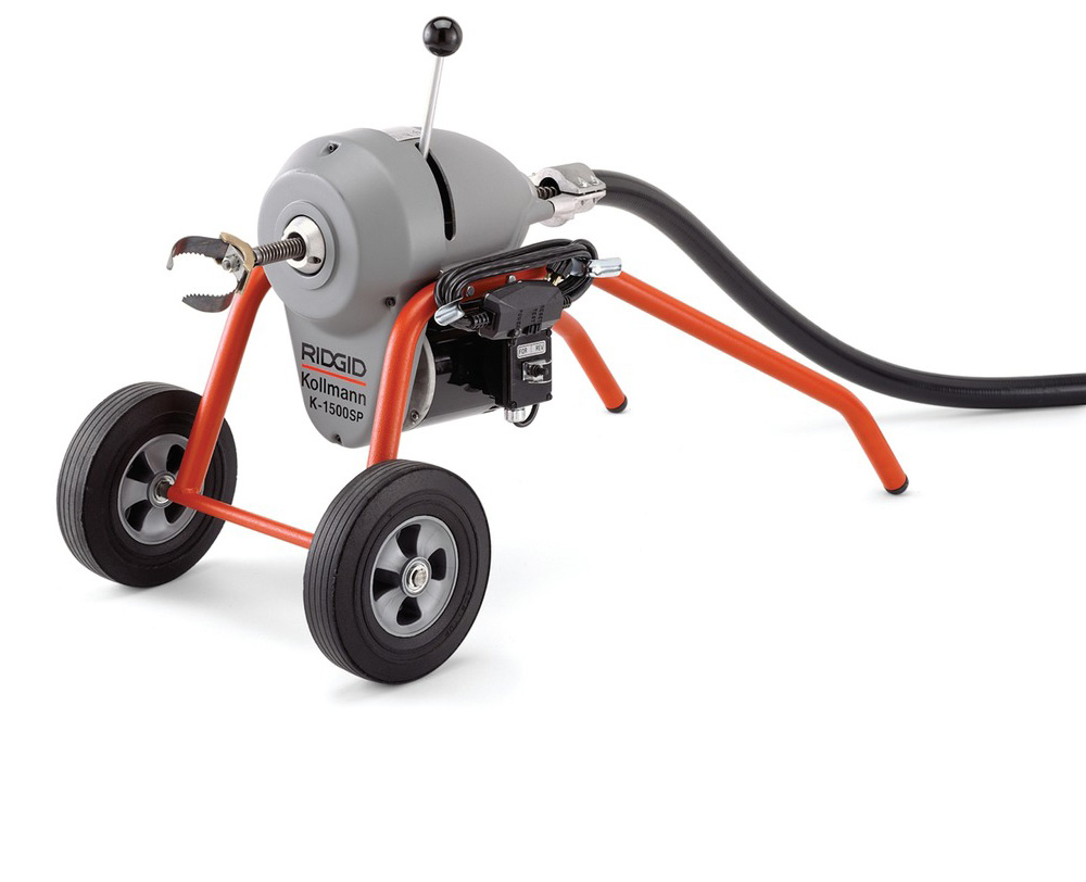Limpiadora de desagües seccional K-1500SP con motor eléctrico