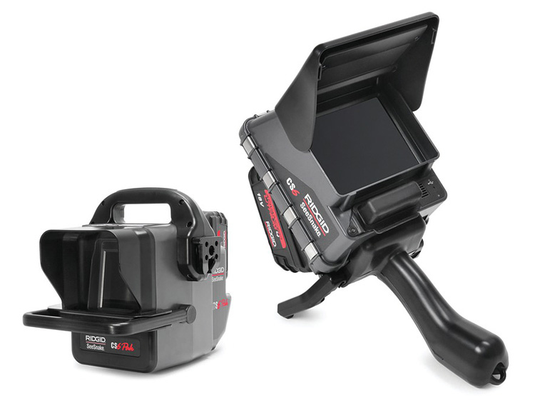 Monitores de grabación digital SeeSnake® CS6 y CS6Pak